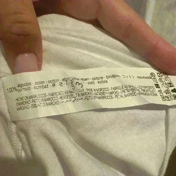 Zara White 100% Cotton Midi Dress Size Medium - Picture 5 of 5